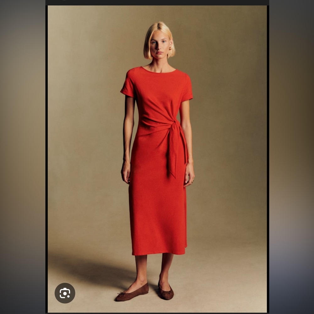 Sezane Pippa Dress Corail - Size S